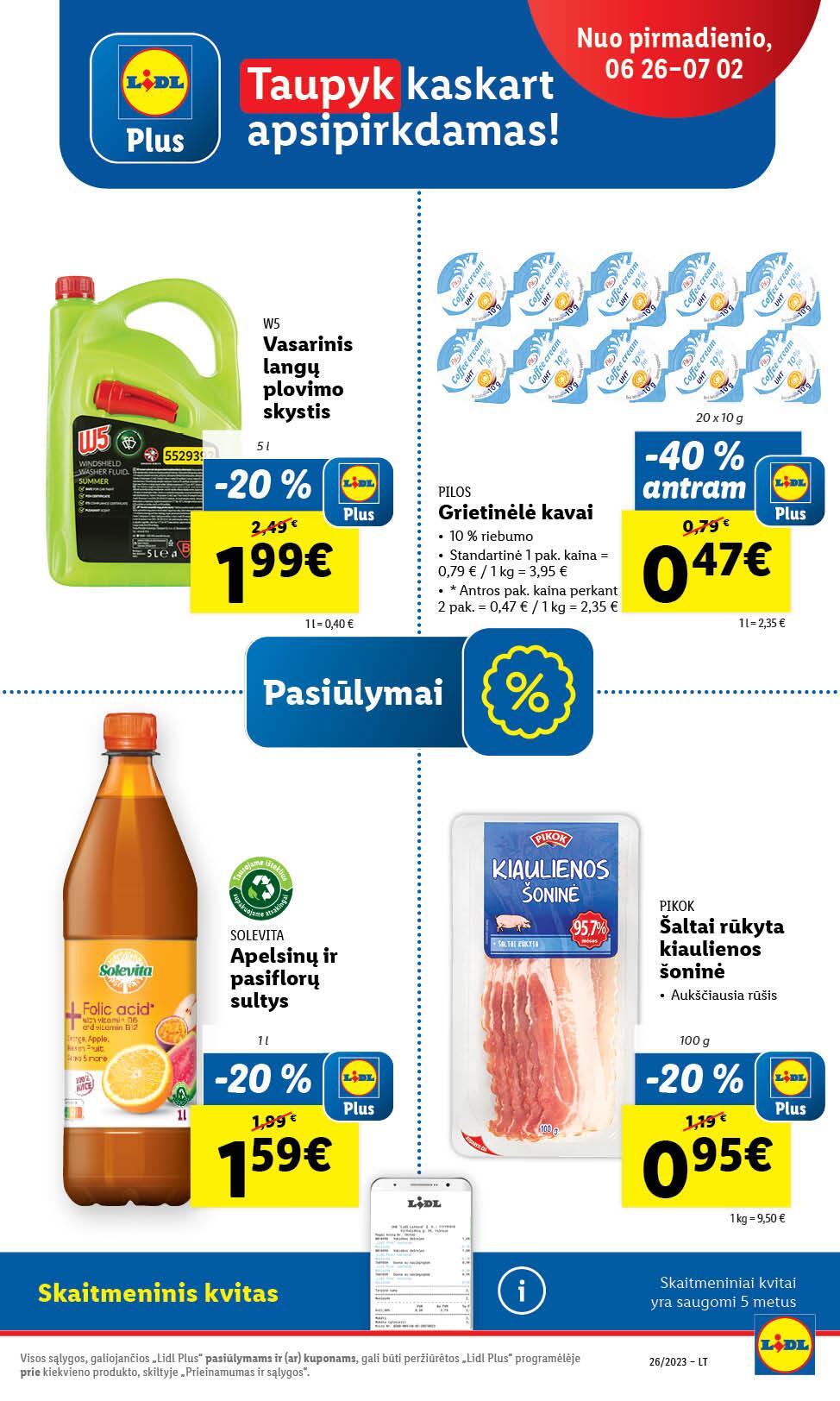 Naujausias LIDL kaininis katalogas 2023.06.26 - 2023.07.02