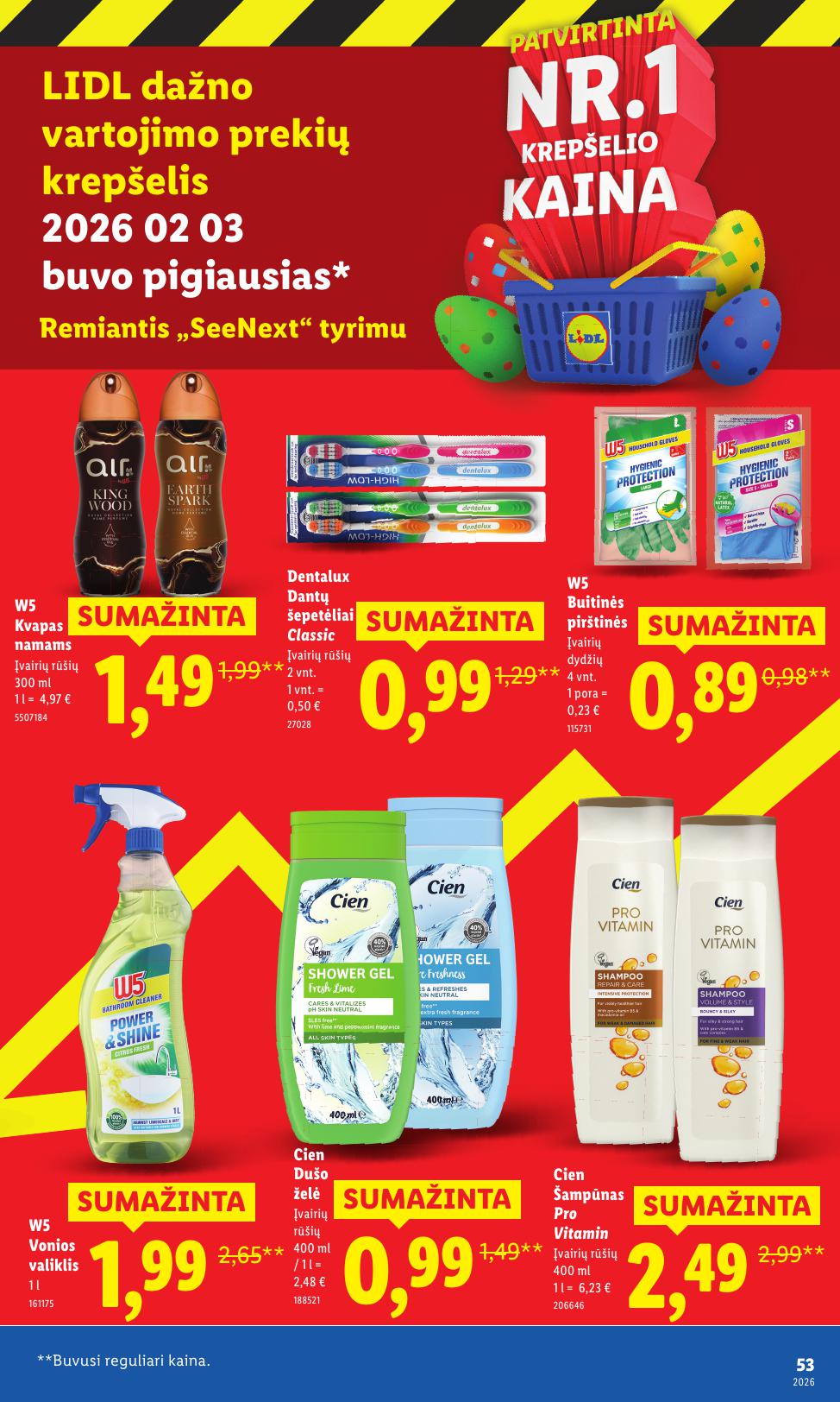 LIDL katalogas "Didysis kainų mažinimas"