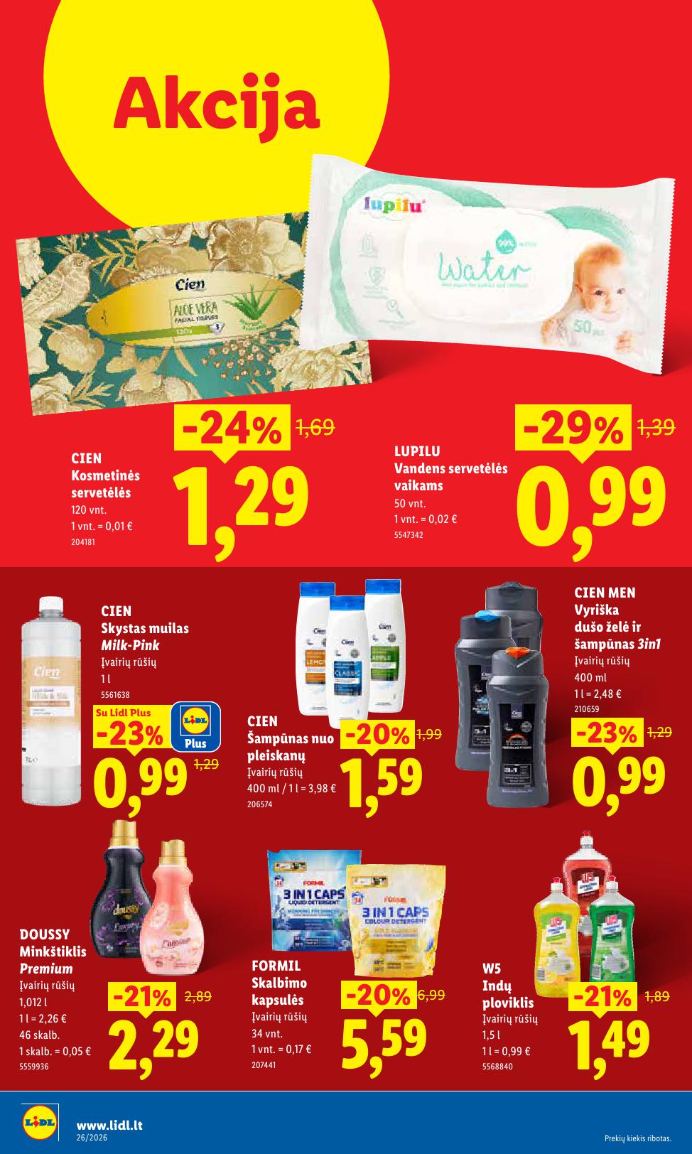 Naujausias LIDL kaininis katalogas 2026.06.22 - 2026.06.28