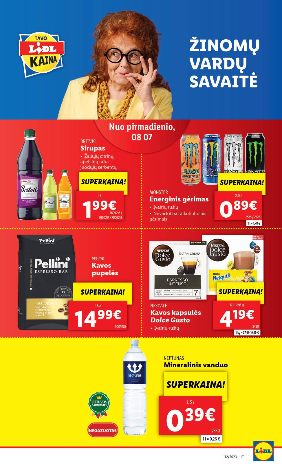 Naujausias LIDL kaininis katalogas 2023.08.07 - 2023.08.13