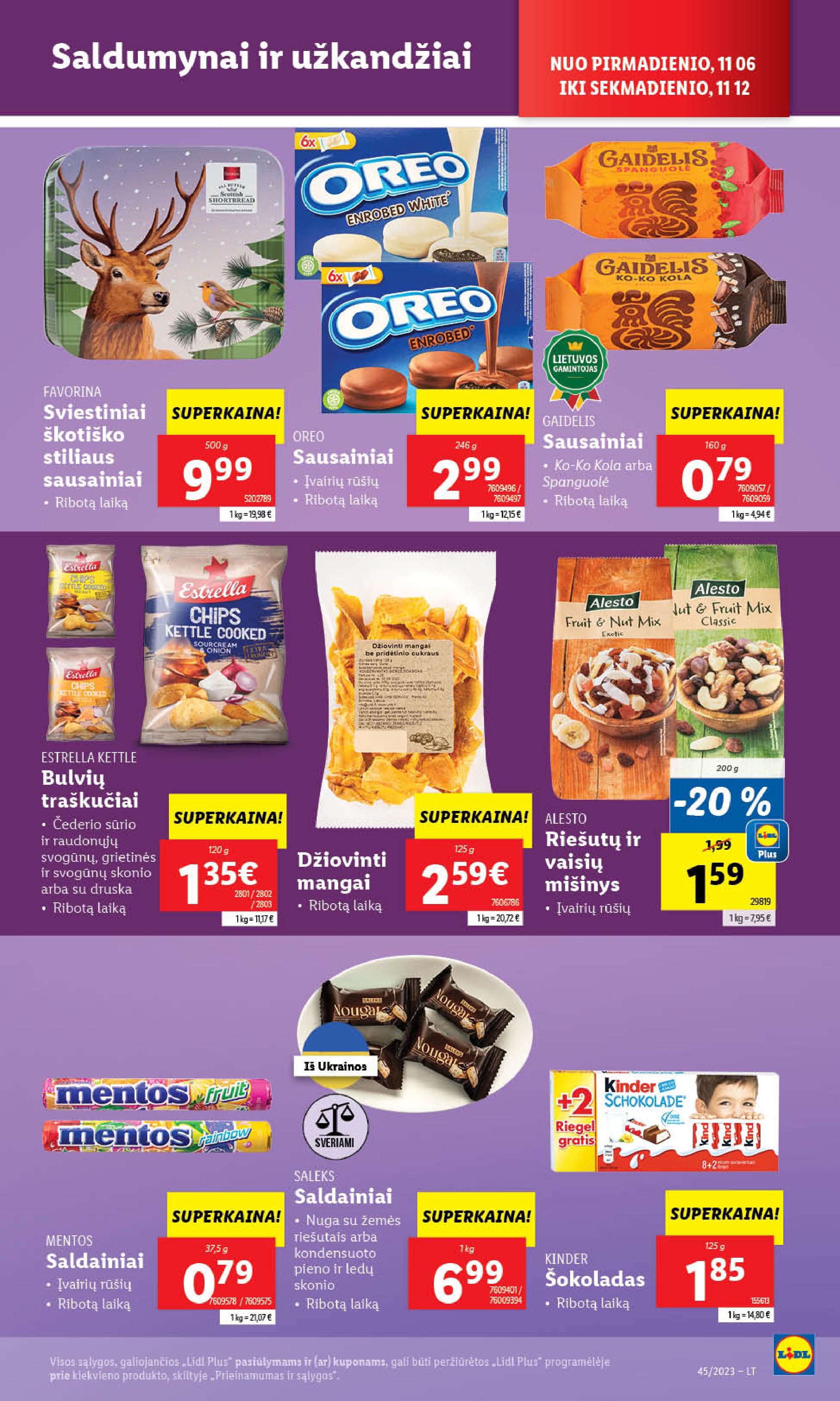 Naujausias LIDL kaininis katalogas 2023.11.06 - 2023.11.12