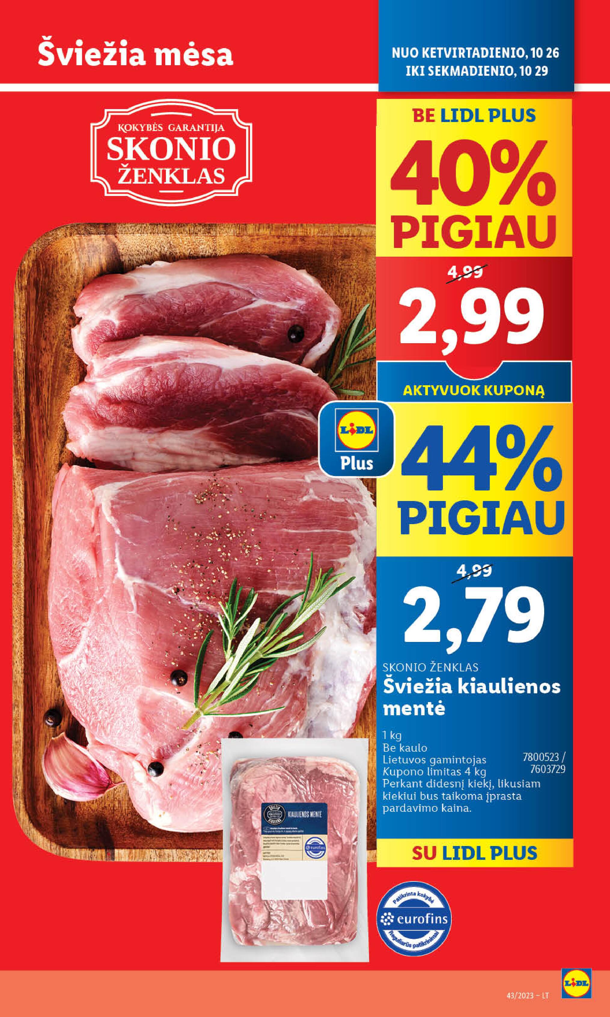 Naujausias LIDL kaininis katalogas 2023.10.23 - 2023.10.29