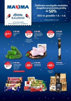 Naujausias MAXIMA kaininis katalogas 2022.11.29 - 2022.12.05