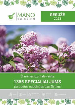 MANO vaistinės akcijų ir nuolaidų leidinys 2023.05.01 - 2023.05.31