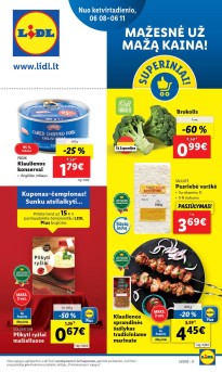 LIDL papildomas maisto prekių leidinukas 06.08 - 06.11
