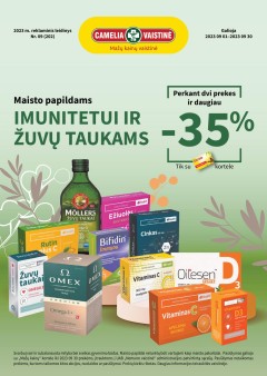 CAMELIA vaistinės akcijų leidinys 2023.09.01 - 2023.09.30