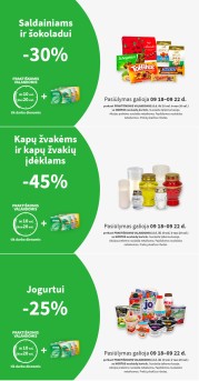 NORFA akcijos PRAKTIŠKOMIS VALANDOMIS rugsėjo 18 - rugsėjo 22 d.
