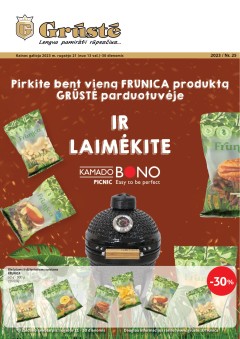 Naujas GRŪSTĖ leidinys Nr.25 nuo 2023.09.21 iki 2023.09.30