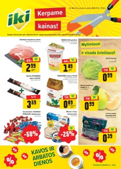 Naujausias IKI kaininis katalogas 2023.11.13 - 2023.11.19