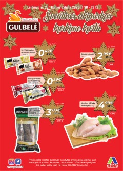 Naujas GULBELĖ akcijų ir nuolaidų leidinys Nr.23 2023.11.30 - 2023.12.13