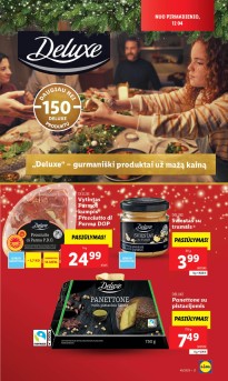 LIDL leidinukas Gurmaniški produktai už mažą kainą "DELUXE" nuo 2023.12.04