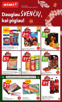 Naujausias RIMI kaininis katalogas 2024.12.27 - 2025.01.06