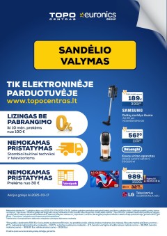 TOPO CENTRAS akcijų ir nuolaidų leidinys nuo 2025.03.07 iki 2025.03.26
