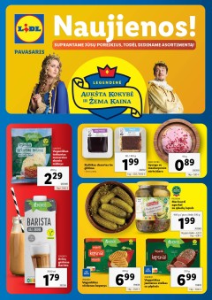 LIDL asortimento katalogas "Naujienos"