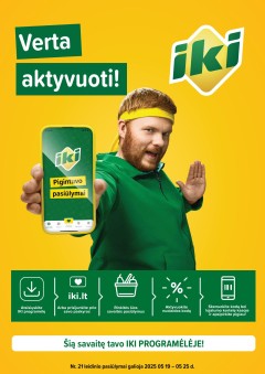 IKI akcijų leidinukas "Taupymo žaidynės" 2025.05.19 - 2025.05.25