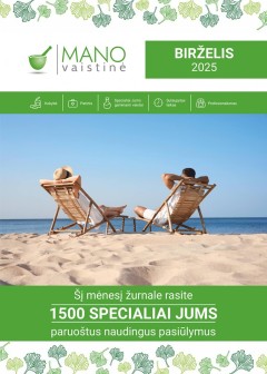 MANO vaistinės akcijų ir nuolaidų leidinys 2025.06.01 - 2025.06.30