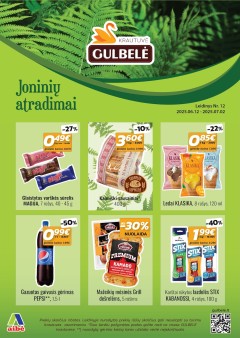 GULBELĖ akcijų ir nuolaidų leidinys Nr.12 2025.06.12 - 2025.07.02