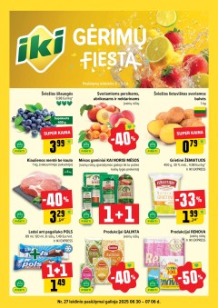 IKI SAVAITĖLĖ akcijų ir nuolaidų leidinys Nr.27 2025.06.30 - 2025.07.06