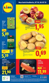 LIDL maisto prekių leidinukas nuo ketvirtadienio 2025.07.10 iki 2025.07.13