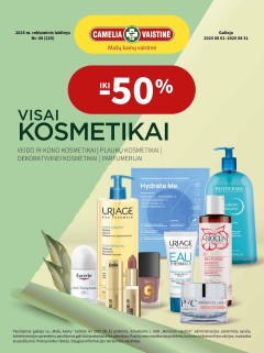 CAMELIA vaistinės akcijų leidinys 2025.08.01 - 2025.08.31