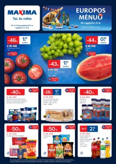 Naujausias MAXIMA kaininis katalogas 2025.08.12 - 2025.08.18