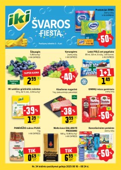 Naujausias IKI kaininis katalogas 2025.08.18 - 2025.08.24