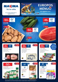 Naujausias MAXIMA kaininis katalogas 2025.08.19 - 2025.08.25