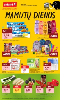 Naujausias RIMI kaininis katalogas 2025.08.26 - 2025.09.01