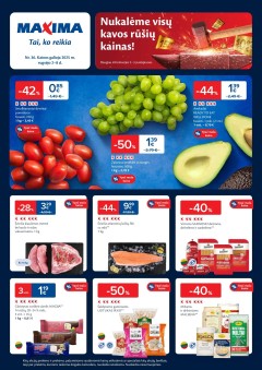 Naujausias MAXIMA kaininis katalogas 2025.09.02 - 2025.09.08