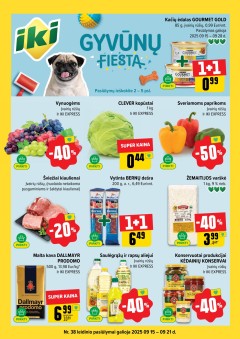 Naujausias IKI kaininis katalogas 2025.09.15 - 2025.09.21