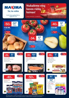 Naujausias MAXIMA kaininis katalogas 2025.09.16 - 2025.09.22