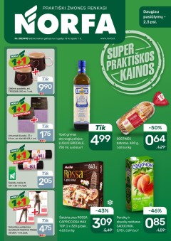 Naujausias NORFA kaininis katalogas 2025.09.18 - 2025.10.01