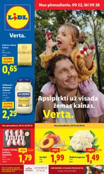 Naujausias LIDL kaininis katalogas 2025.09.22 - 2025.09.28