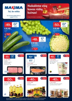 Naujausias MAXIMA kaininis katalogas 2025.09.23 - 2025.09.29