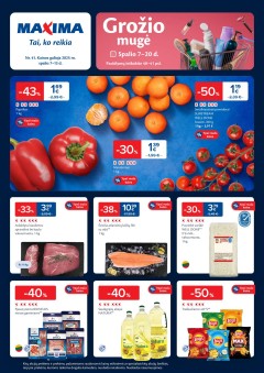 Naujausias MAXIMA kaininis katalogas 2025.10.07 - 2025.10.13