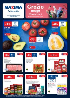 Naujausias MAXIMA kaininis katalogas 2025.10.14 - 2025.10.20