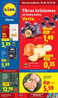 Naujausias LIDL kaininis katalogas 2025.10.20 - 2025.10.26