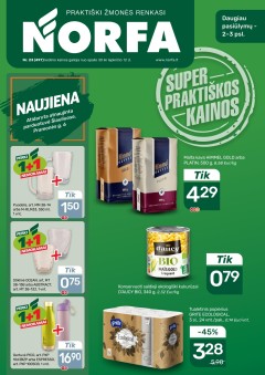 Naujausias NORFA kaininis katalogas 2025.10.30 - 2025.11.12