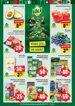 Naujausias IKI kaininis katalogas 2025.11.17 - 2025.11.23