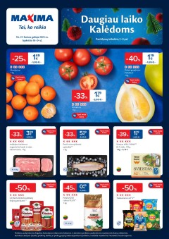 Naujausias MAXIMA kaininis katalogas 2025.11.18 - 2025.11.24
