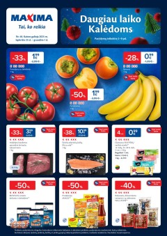 Naujausias MAXIMA kaininis katalogas 2025.11.25 - 2025.12.01