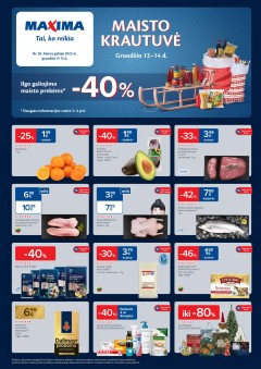 Naujausias MAXIMA kaininis katalogas 2025.12.09 - 2025.12.15