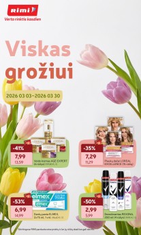 RIMI grožio prekiu katalogas "Viskas grožiui" 2026.03.03 iki 2026.03.30