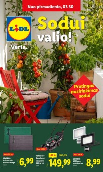 LIDL katalogas "Sodui valio !" galioja nuo 2026.03.30