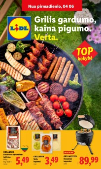 LIDL grilio katalogas "Grilis gardumo, kaina pigumo"