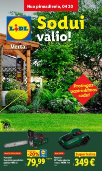 LIDL katalogas "Sodui valio !" galioja nuo 2026.03.30