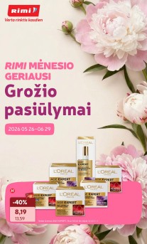 RIMI grožio prekiu katalogas "Viskas grožiui" 2026.05.26 iki 2026.06.29