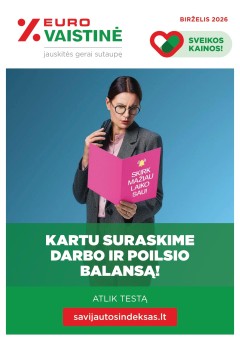 EUROVAISTINĖ akcijų ir nuolaidų leidinys 2026.06.01 - 2026.06.30