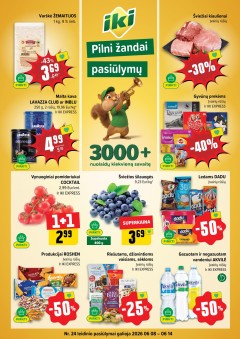 IKI SAVAITĖLĖ akcijų ir nuolaidų leidinys Nr.24 2026.06.08 - 2026.06.14