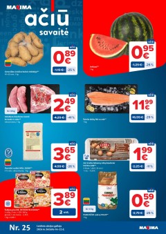 MAXIMA akcijų ir nuolaidų leidinys Nr.25 2026.06.16 - 2026.06.22